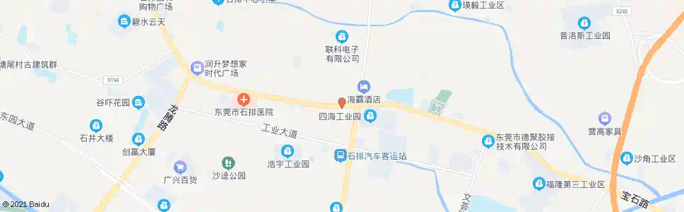 东莞福地市场_公交站地图_东莞公交_妙搜公交查询2025