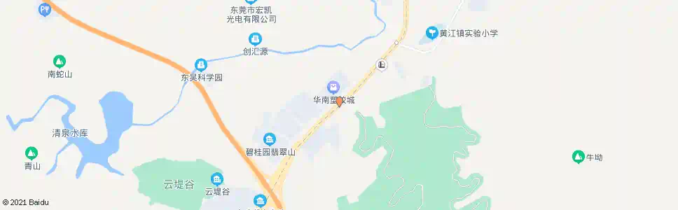 东莞华南塑胶城_公交站地图_东莞公交_妙搜公交查询2025