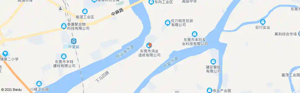 东莞下芦鸿业纸厂_公交站地图_东莞公交_妙搜公交查询2025