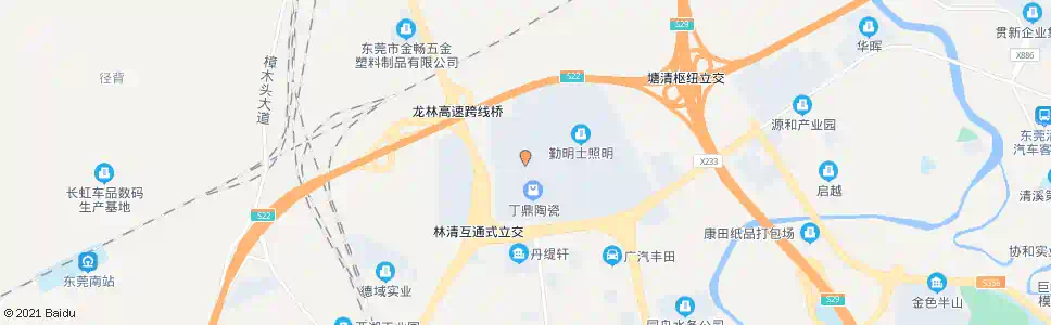 东莞新太阳城工业区_公交站地图_东莞公交_妙搜公交查询2025