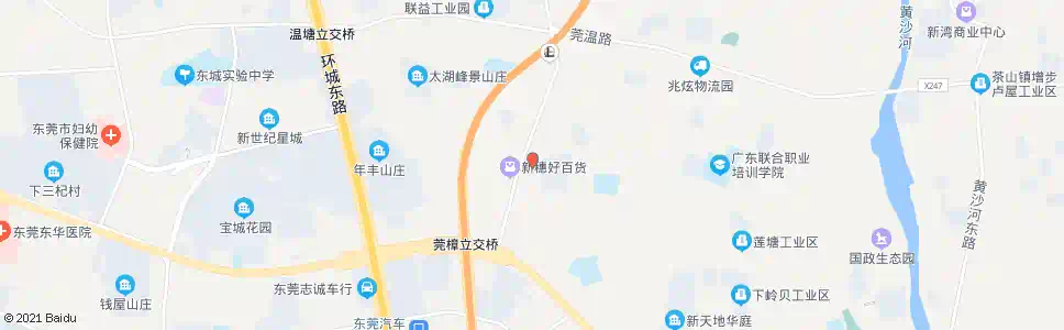 东莞茶下工业区_公交站地图_东莞公交_妙搜公交查询2025