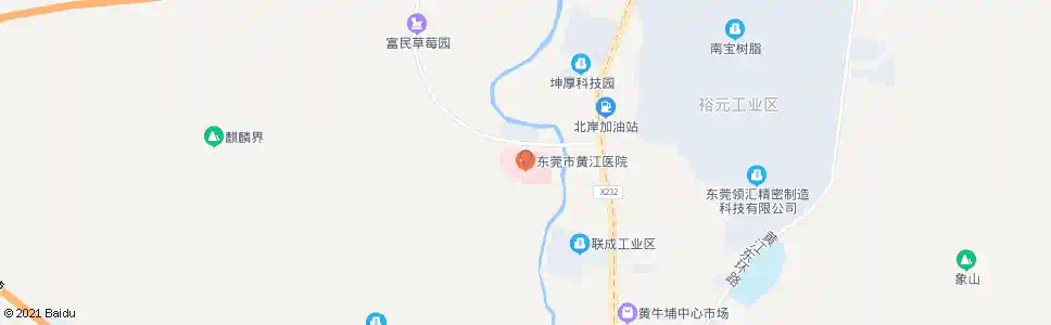 东莞黄江医院_公交站地图_东莞公交_妙搜公交查询2025
