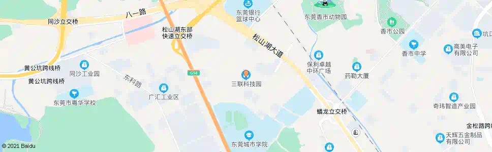 东莞三联科技园_公交站地图_东莞公交_妙搜公交查询2025