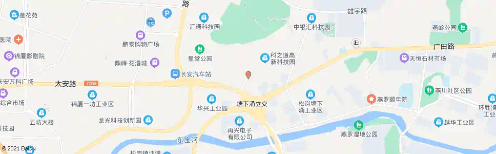 东莞涌头第二社区卫生站_公交站地图_东莞公交_妙搜公交查询2025