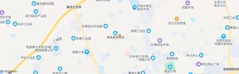 东莞百业路中_公交站地图_东莞公交_妙搜公交查询2025
