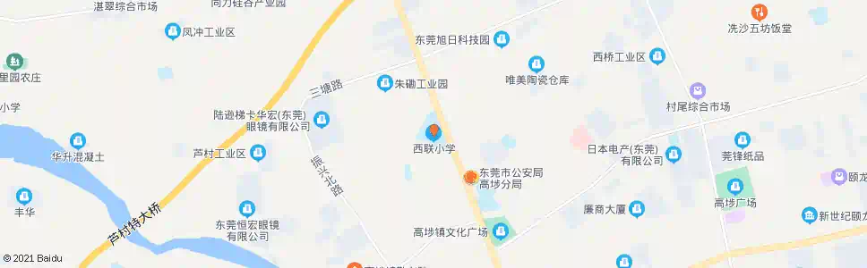 东莞西联小学_公交站地图_东莞公交_妙搜公交查询2025