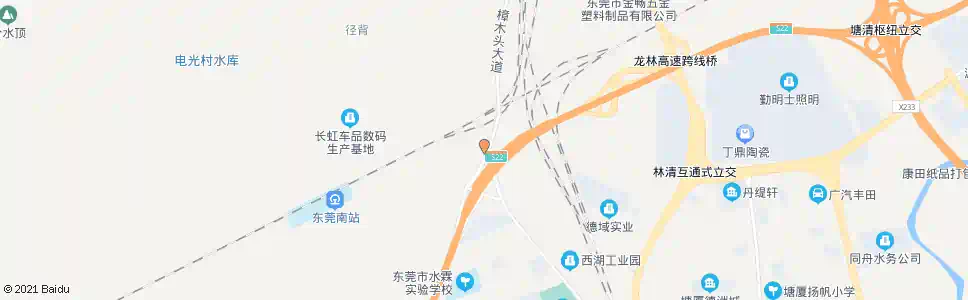 东莞塘厦村花木场_公交站地图_东莞公交_妙搜公交查询2025