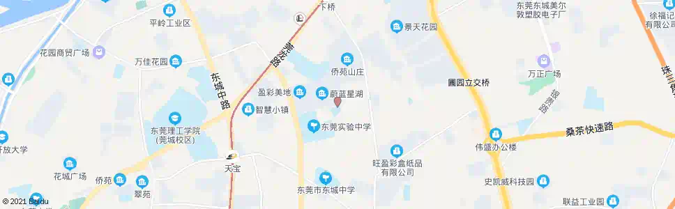 东莞蔚蓝星湖_公交站地图_东莞公交_妙搜公交查询2025