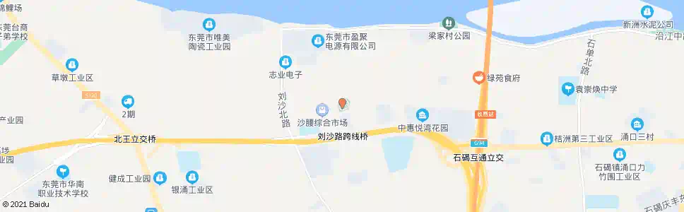 东莞沙腰_公交站地图_东莞公交_妙搜公交查询2025