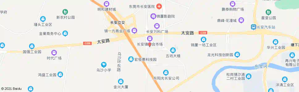 东莞锦厦中心市场_公交站地图_东莞公交_妙搜公交查询2025