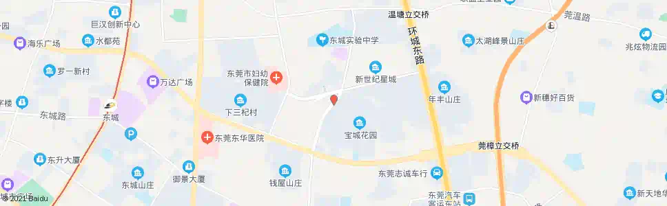 东莞宝城花园北_公交站地图_东莞公交_妙搜公交查询2025