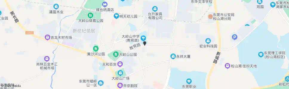 东莞大岭山中学_公交站地图_东莞公交_妙搜公交查询2025