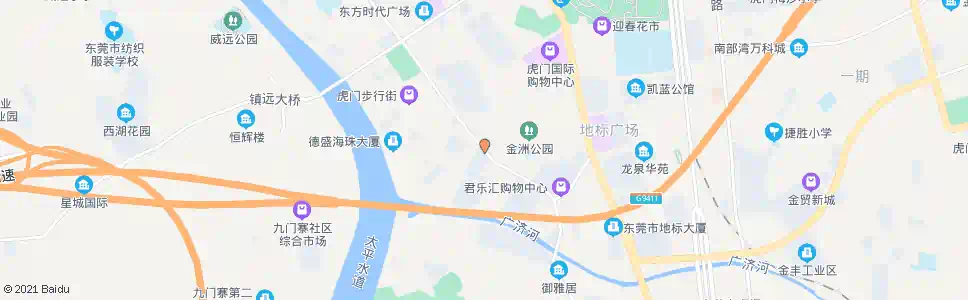 东莞金色阳光花园_公交站地图_东莞公交_妙搜公交查询2025
