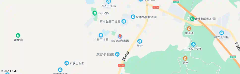 东莞华嘉富市场(田心市场)_公交站地图_东莞公交_妙搜公交查询2025