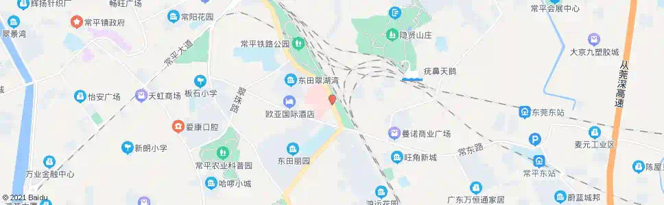 东莞常平医院后门_公交站地图_东莞公交_妙搜公交查询2025
