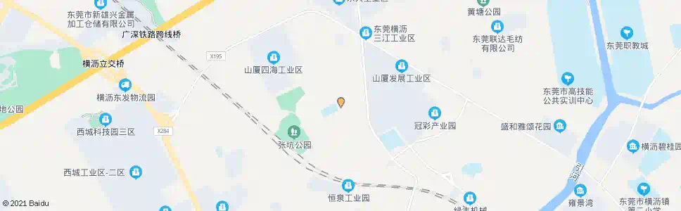东莞山厦村_公交站地图_东莞公交_妙搜公交查询2025