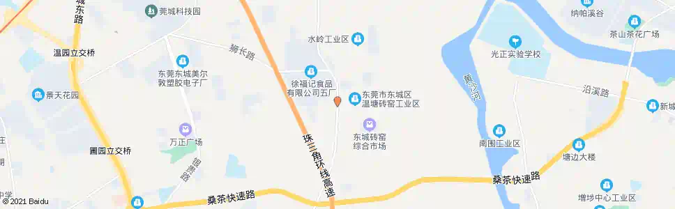 东莞砖窑工业区_公交站地图_东莞公交_妙搜公交查询2025