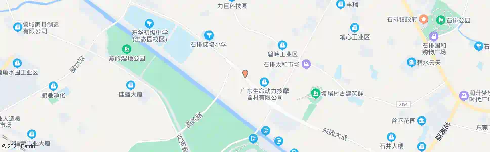 东莞中新工业园_公交站地图_东莞公交_妙搜公交查询2025