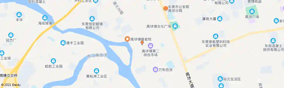 东莞高埗邮政局_公交站地图_东莞公交_妙搜公交查询2025