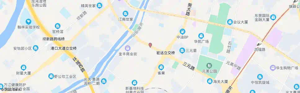 东莞宏远工业区_公交站地图_东莞公交_妙搜公交查询2025
