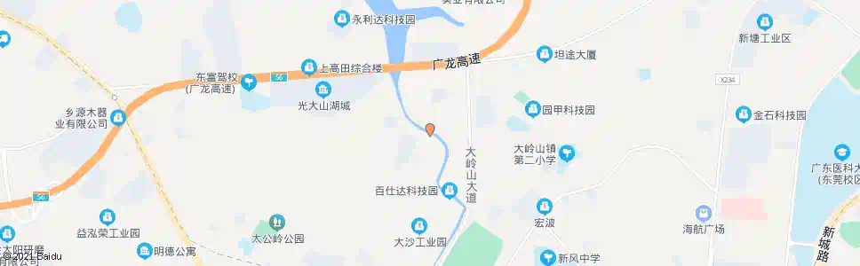 东莞大沙桥_公交站地图_东莞公交_妙搜公交查询2025