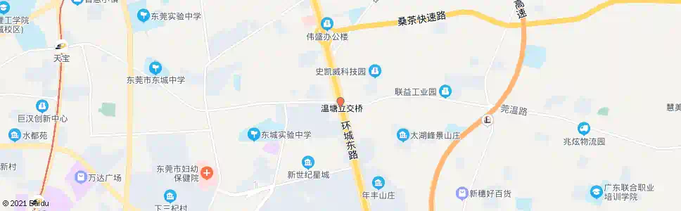 东莞温塘路口_公交站地图_东莞公交_妙搜公交查询2025