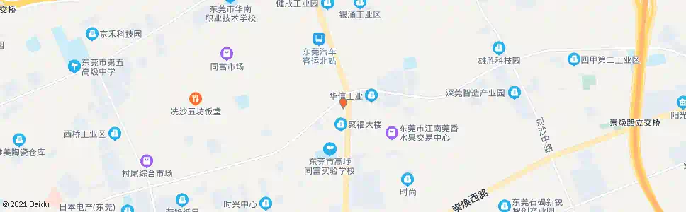 东莞冼沙油站_公交站地图_东莞公交_妙搜公交查询2025