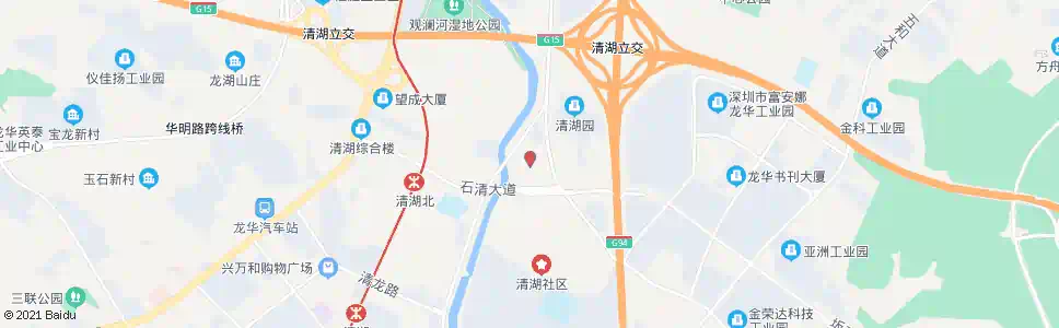 东莞龙华花半里_公交站地图_东莞公交_妙搜公交查询2025