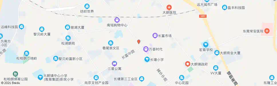 东莞长富广场_公交站地图_东莞公交_妙搜公交查询2025