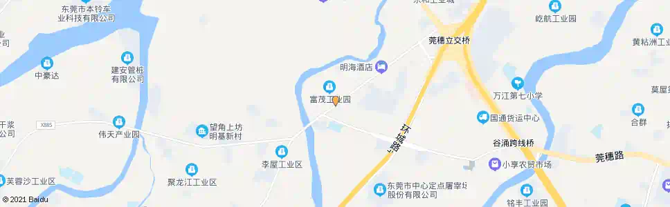 东莞全盛花园_公交站地图_东莞公交_妙搜公交查询2025