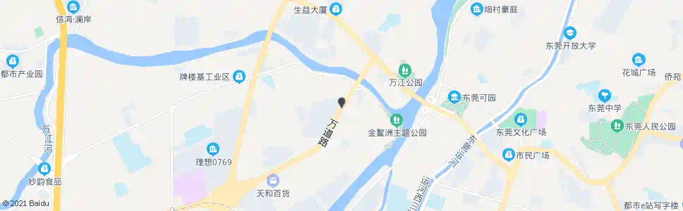 东莞江滨花园_公交站地图_东莞公交_妙搜公交查询2025