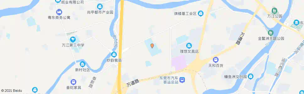 东莞万江中学_公交站地图_东莞公交_妙搜公交查询2025