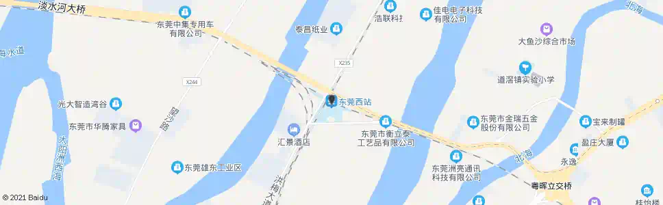 东莞博厦桥西_公交站地图_东莞公交_妙搜公交查询2025