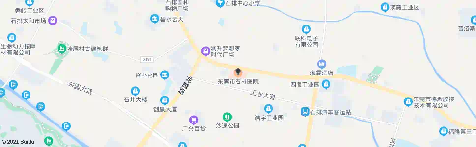 东莞石排医院_公交站地图_东莞公交_妙搜公交查询2025