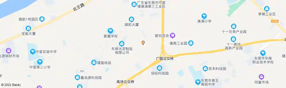 东莞保安围三村_公交站地图_东莞公交_妙搜公交查询2025