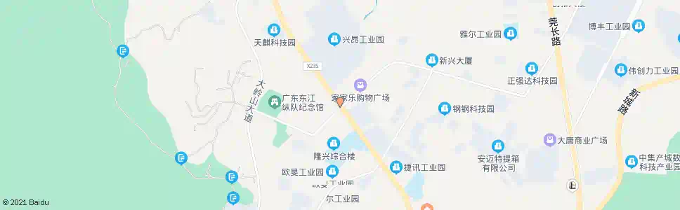 东莞大岭天桥_公交站地图_东莞公交_妙搜公交查询2025