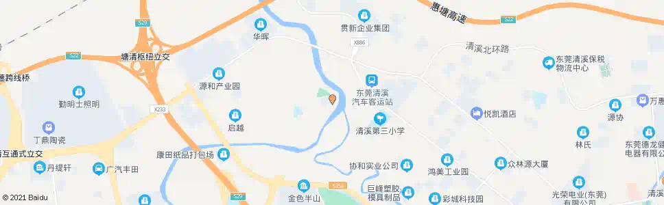 东莞长山头村委_公交站地图_东莞公交_妙搜公交查询2025