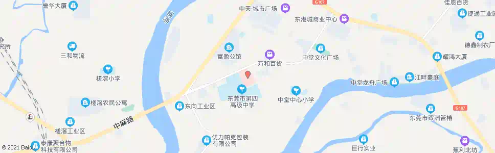 东莞中堂医院_公交站地图_东莞公交_妙搜公交查询2025