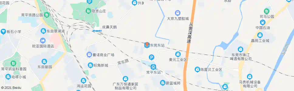 东莞市汽车东站西_公交站地图_东莞公交_妙搜公交查询2025