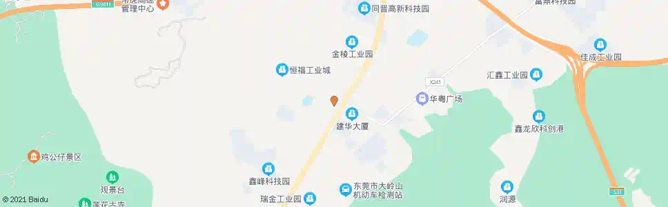 东莞颜屋村委会_公交站地图_东莞公交_妙搜公交查询2025