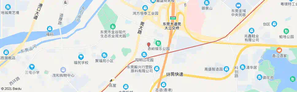 东莞阳明山会所_公交站地图_东莞公交_妙搜公交查询2025