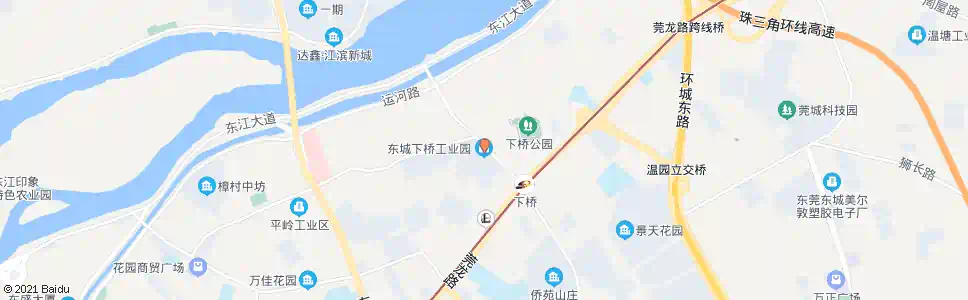 东莞东城下桥银岭村_公交站地图_东莞公交_妙搜公交查询2025