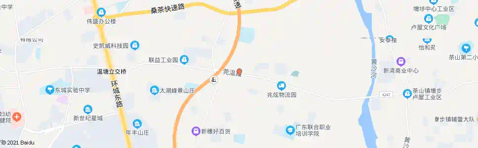 东莞温塘村口_公交站地图_东莞公交_妙搜公交查询2025