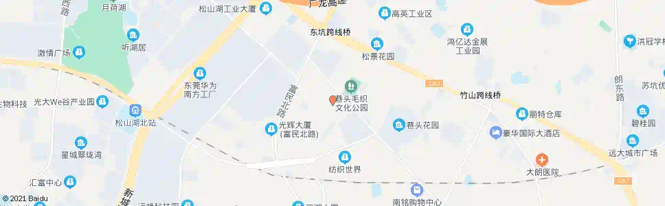 东莞大朗毛织贸易中心_公交站地图_东莞公交_妙搜公交查询2025