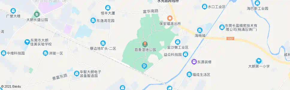 东莞荔香湿地公园_公交站地图_东莞公交_妙搜公交查询2025