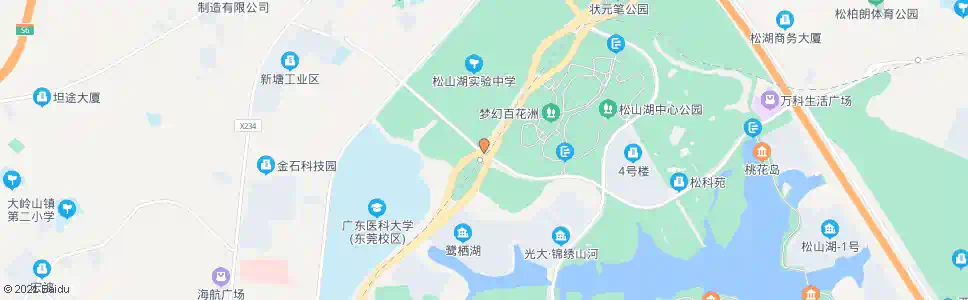 东莞松山湖兴园路口_公交站地图_东莞公交_妙搜公交查询2025
