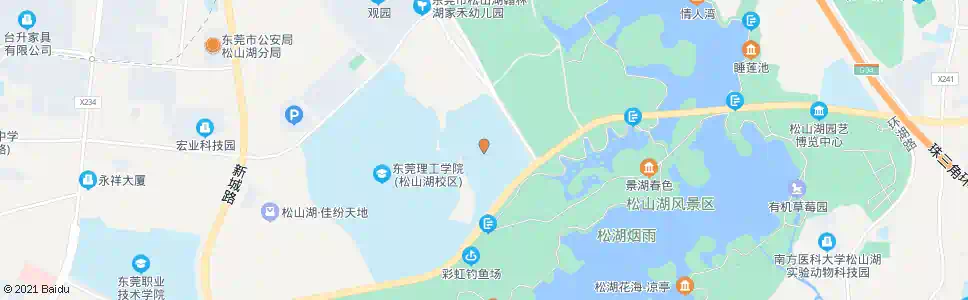 东莞松山湖东莞中学_公交站地图_东莞公交_妙搜公交查询2025