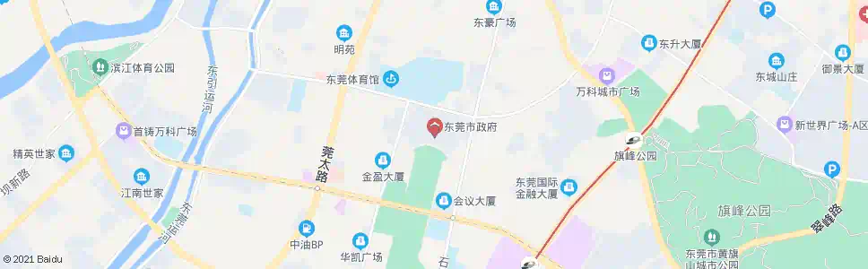 东莞行政办事中心_公交站地图_东莞公交_妙搜公交查询2025