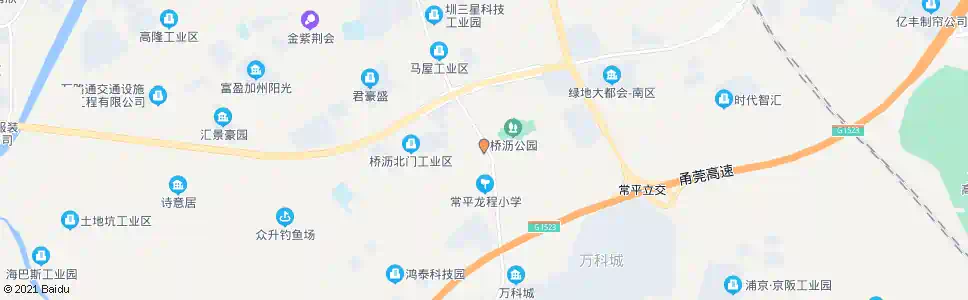 东莞桥沥村委会_公交站地图_东莞公交_妙搜公交查询2025