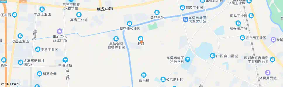 东莞蒲心湖市场_公交站地图_东莞公交_妙搜公交查询2025